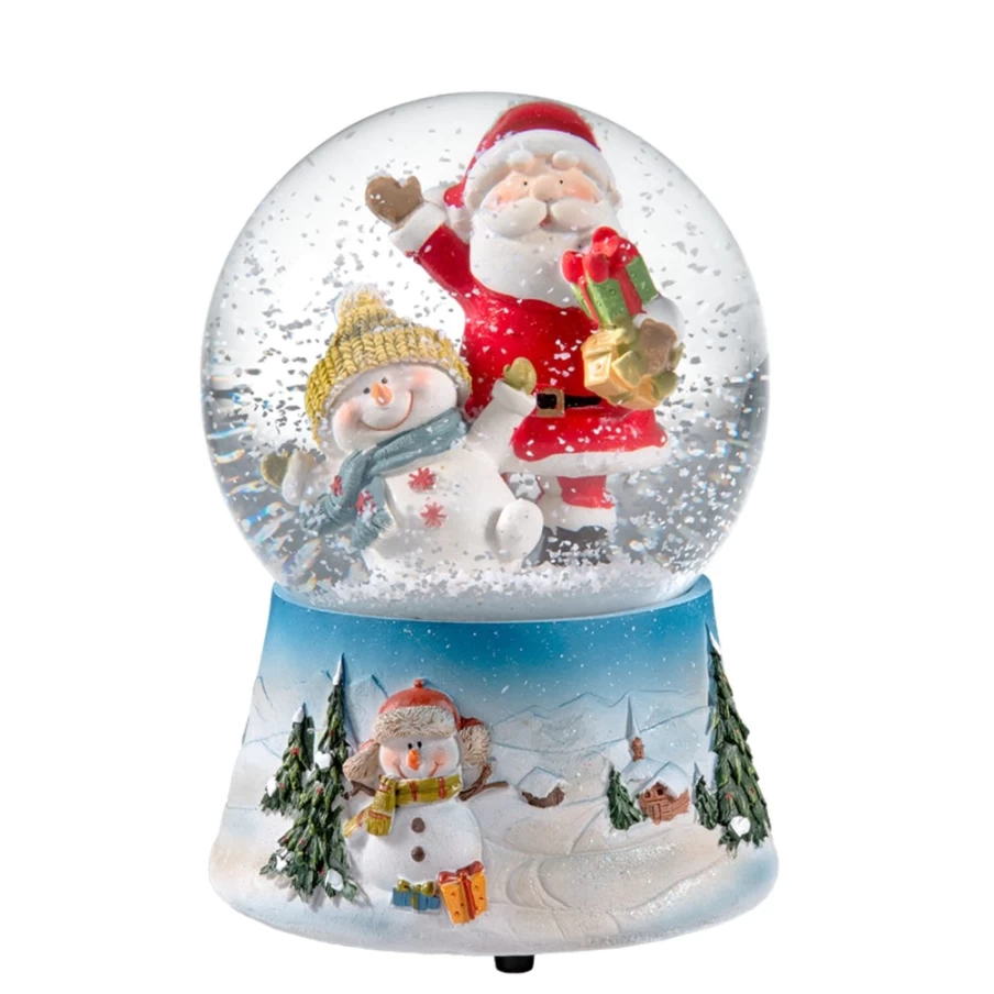 Käthe Wohlfahrt Merry Christmas Snow Globe – Handcrafted Holiday Decoration