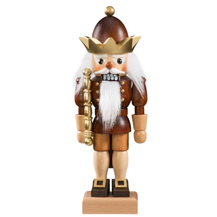 Christian ULBRICHT Nutcracker King Handcrafted 10.8 Inch Wooden Christmas Decoration