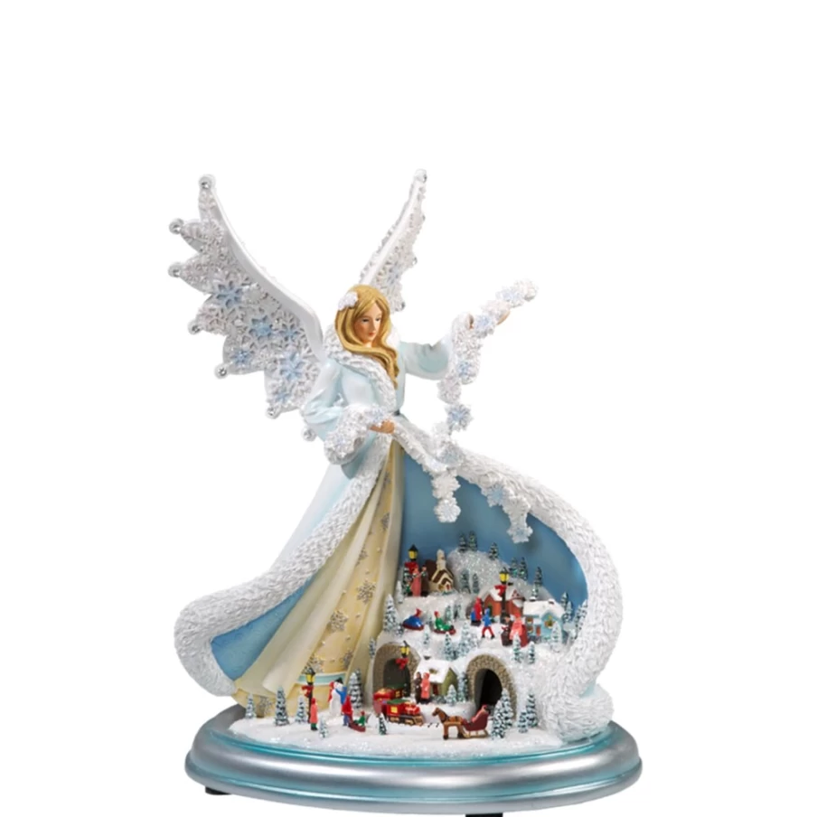 "Käthe Wohlfahrt Guardian Angel Musical Christmas Music Box – Handcrafted German Collectible"