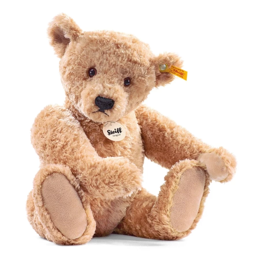 Steiff Elmar Teddy Bear, Gold-Brown Plush, 32cm Collectible Stuffed Animal