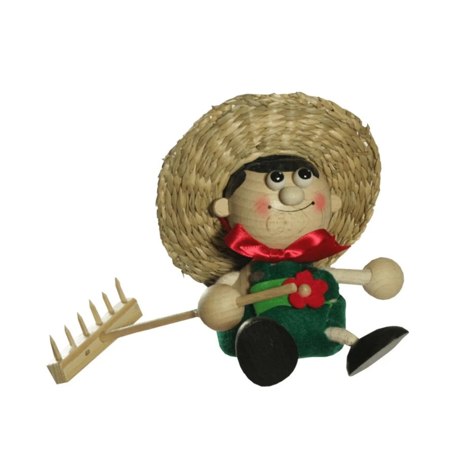 Käthe Wohlfahrt Handcrafted Swinging Gardener Figure - Decorative Collectible Ornament