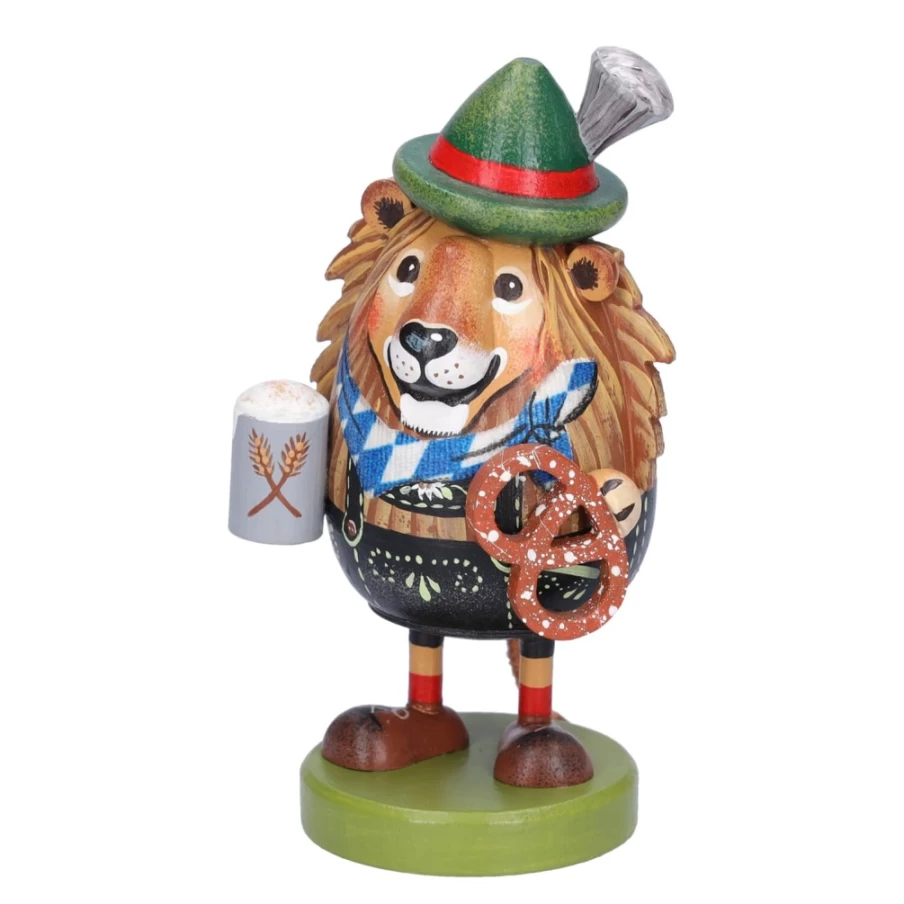 "Käthes Original Bavarian Lion Smoky Figurine – Handcrafted German Collectible"