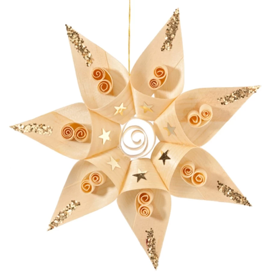 "Käthe Wohlfahrt Large Star Christmas Decoration – Traditional German Holiday Ornament"