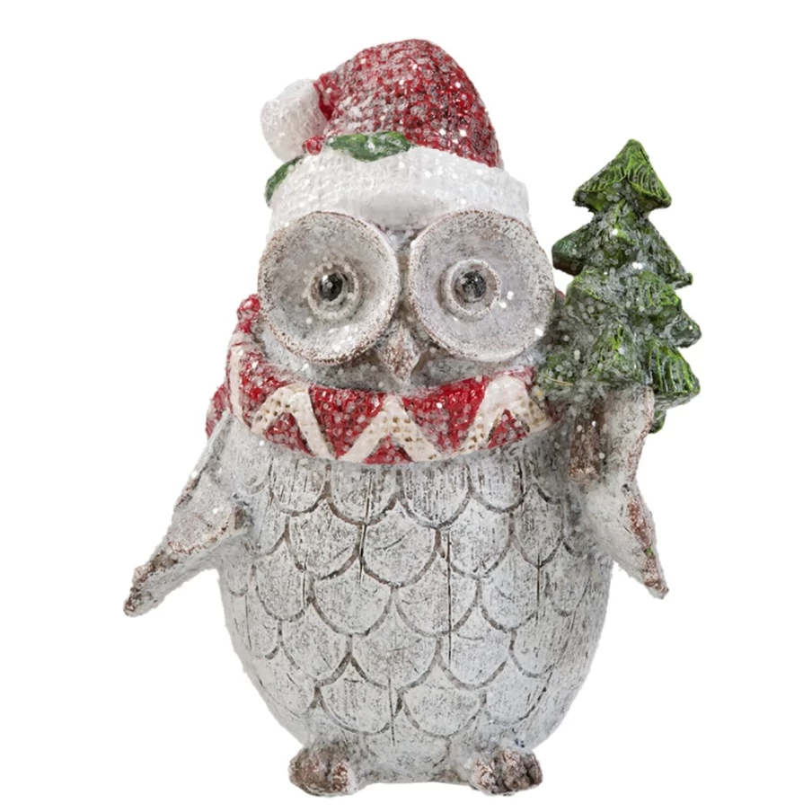 "Käthe Wohlfahrt Christmas Owl Ornament with Festive Cap - Handcrafted Holiday Decoration"