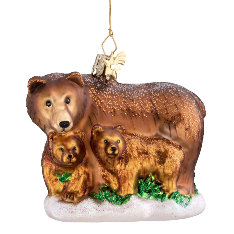 "Poesie in Glas Bear Family Scented Candle - Aromatic Home Decor Gift"