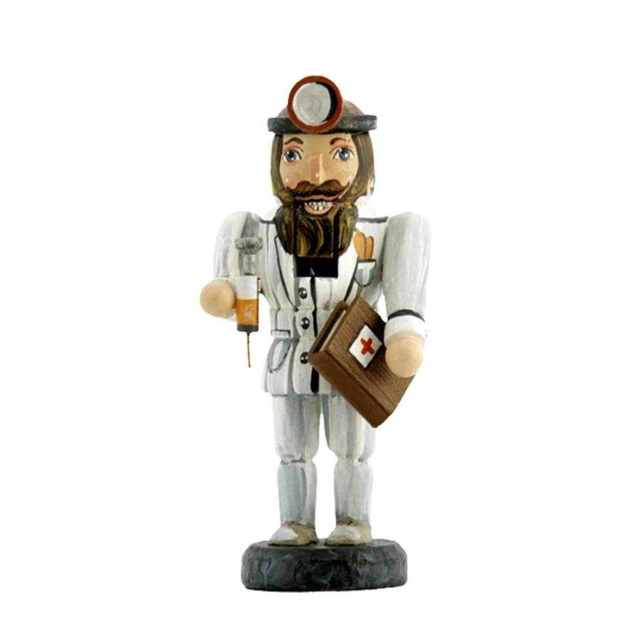 Kindertraum 3.4 Inch Doctor Nutcracker - Handcrafted Christmas Decoration