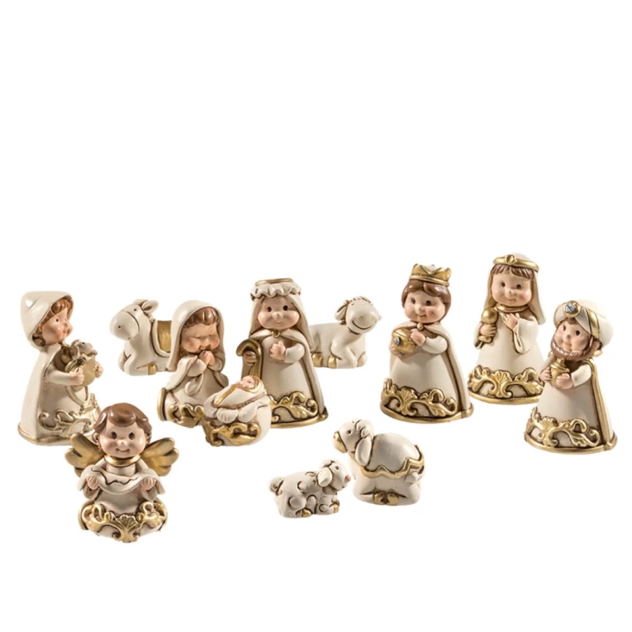 "Käthe Wohlfahrt Nativity Set - 12 Piece Handcrafted Christmas Figurines for Holiday Decor"