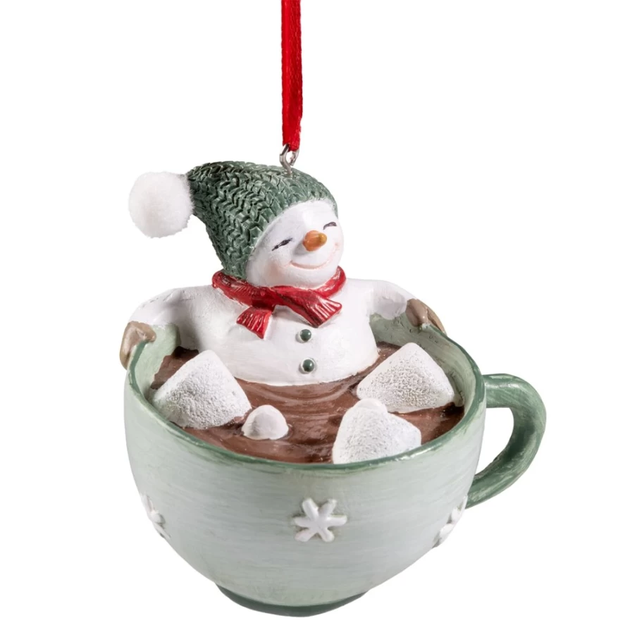 "Käthe Wohlfahrt Snowman's Bliss - Handcrafted Christmas Decoration"