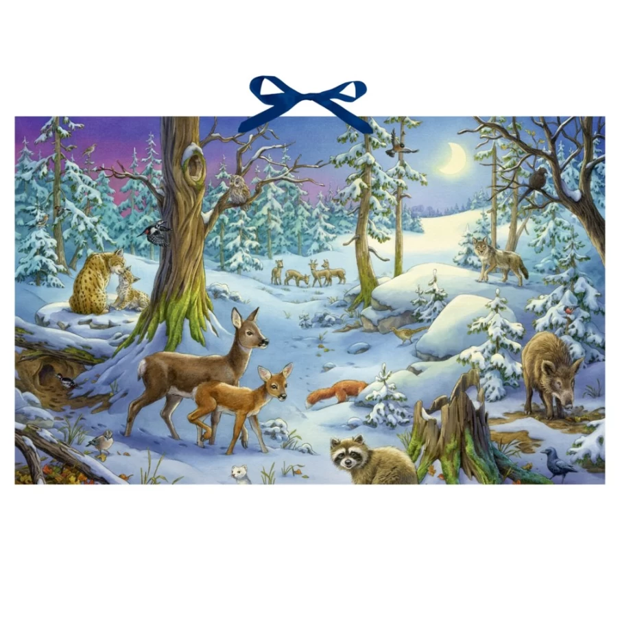 Käthe Wohlfahrt Animals In The Winter Forest Advent Calendar – Festive Holiday Countdown Decor