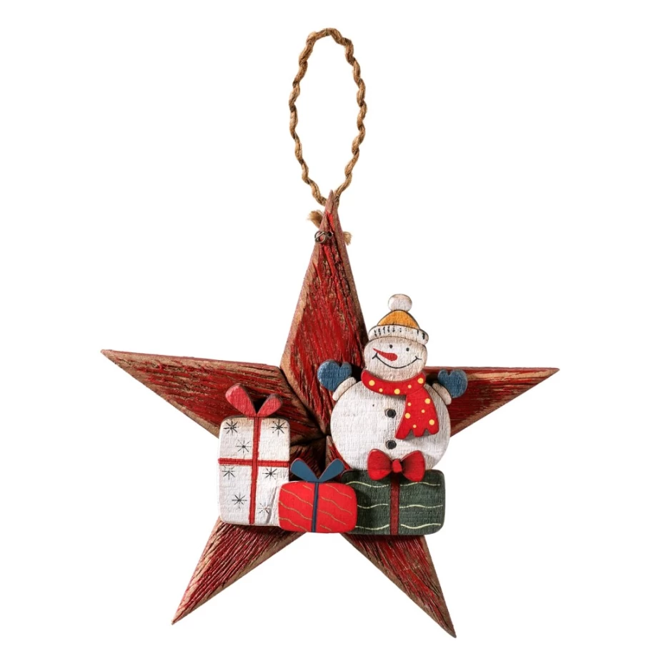 "Käthe Wohlfahrt Snowman's Surprise Christmas Decoration – Handcrafted Holiday Ornament"