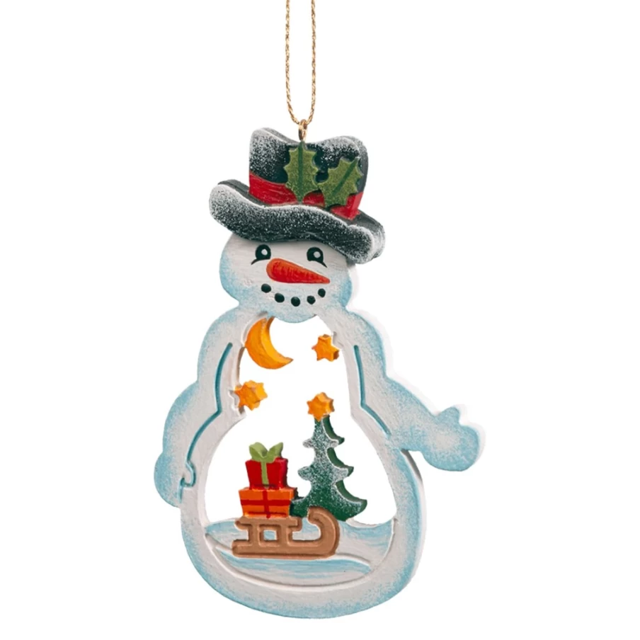 "Käthes Original Snowman - Handcrafted Holiday Decoration for Christmas Decor"