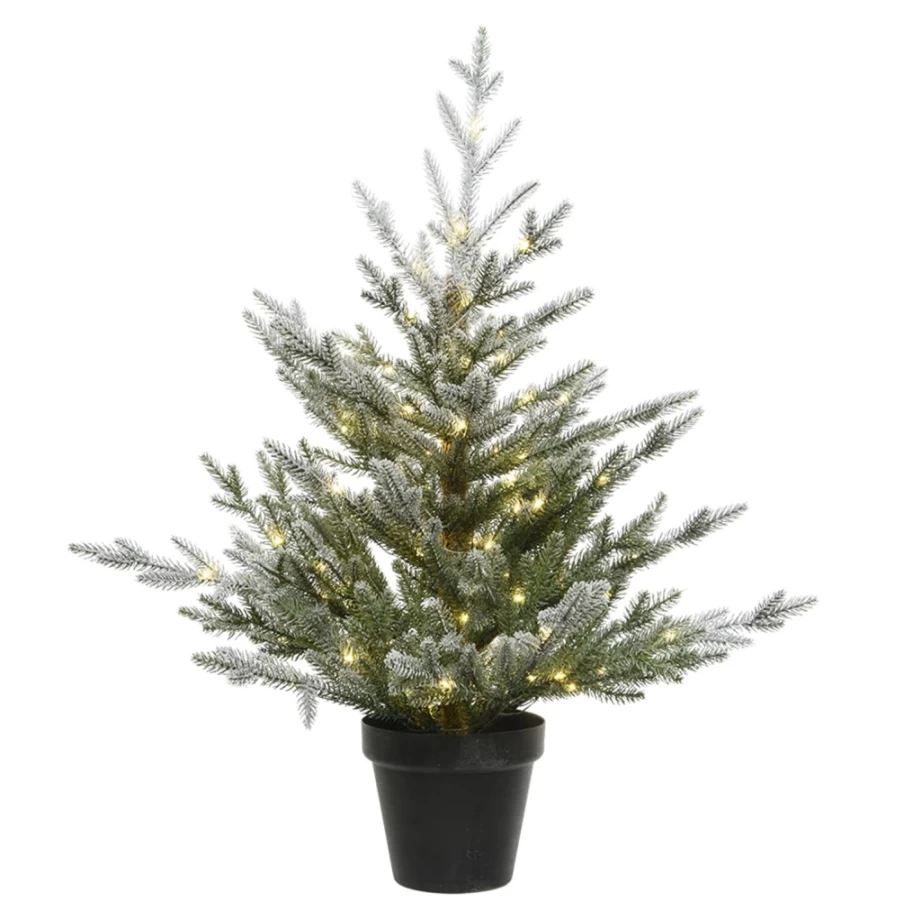 "Käthe Wohlfahrt 29.53 Inch LED Lit Christmas Tree in Pot – Decorative Holiday Decor"