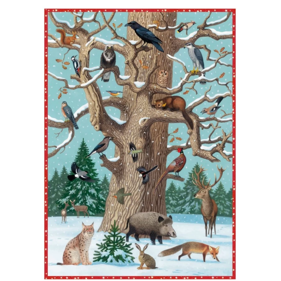 Käthe Wohlfahrt Animals In The Snow Advent Calendar - Christmas Countdown Decor
