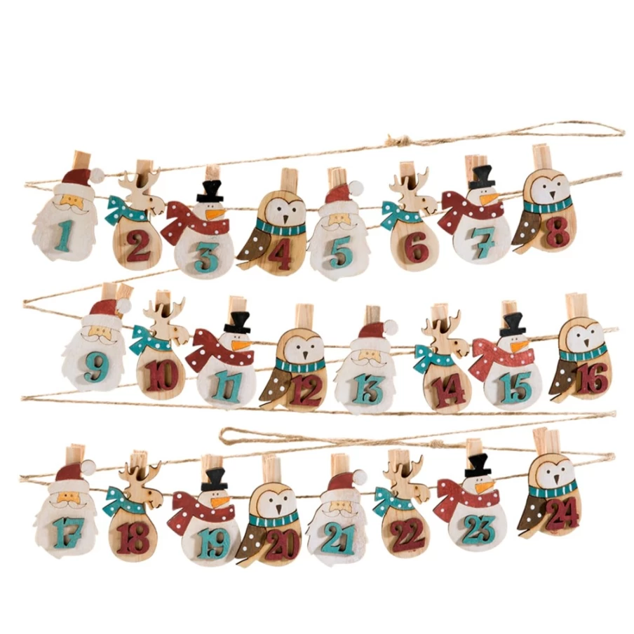 Käthe Wohlfahrt Clip Friends Advent Calendar - Festive Holiday Countdown Decor