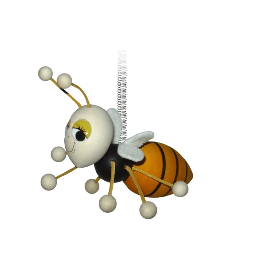 Käthe Wohlfahrt Wasp Swinging Figure with Wobbly Eyes - Fun Animated Decoration