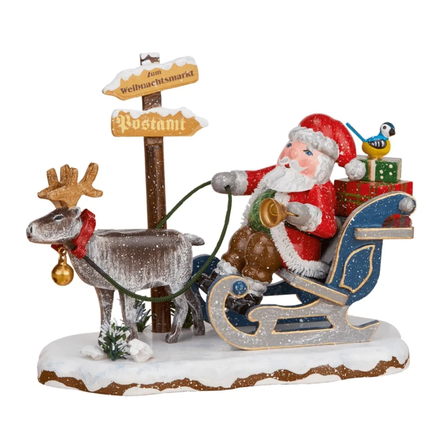 "Hubrig Volkskunst Winter Santa Claus Children's Holiday Decoration"