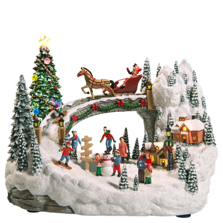 "Käthe Wohlfahrt Winter Fun Musical Box – Handcrafted German Christmas Music Box"