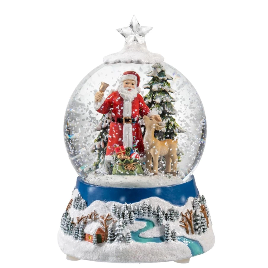 Käthe Wohlfahrt Christmas In The Forest Snow Globe - Handmade Holiday Decoration