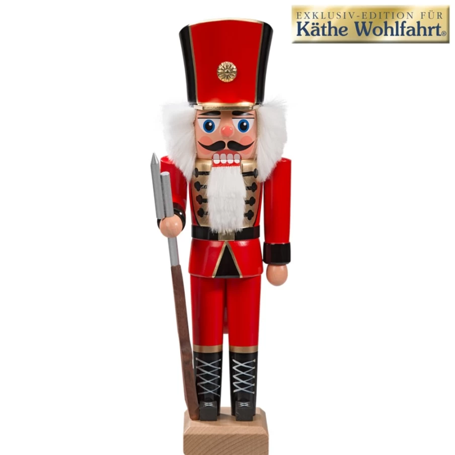 HODREWA Red Hussar Nutcracker Soldier Decoration - 10.6 Inch Christmas Collectible