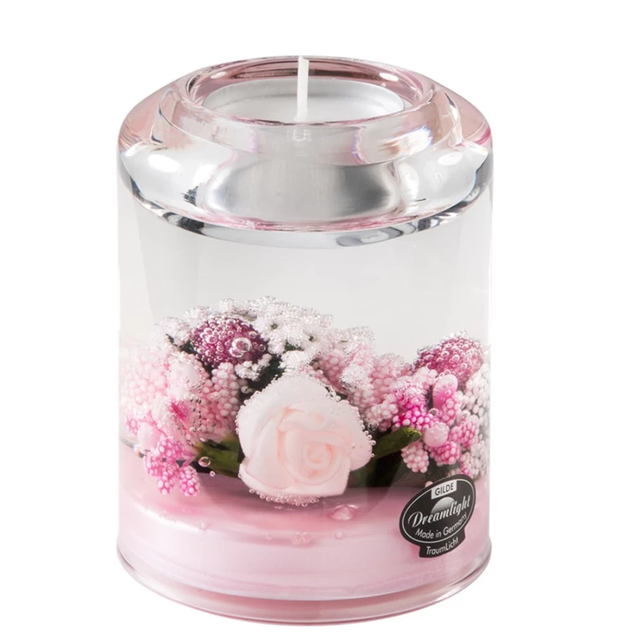 Käthe Wohlfahrt "Little Rose" Dreamlight Smart Candle Holder - Elegant Floral Tealight Decor