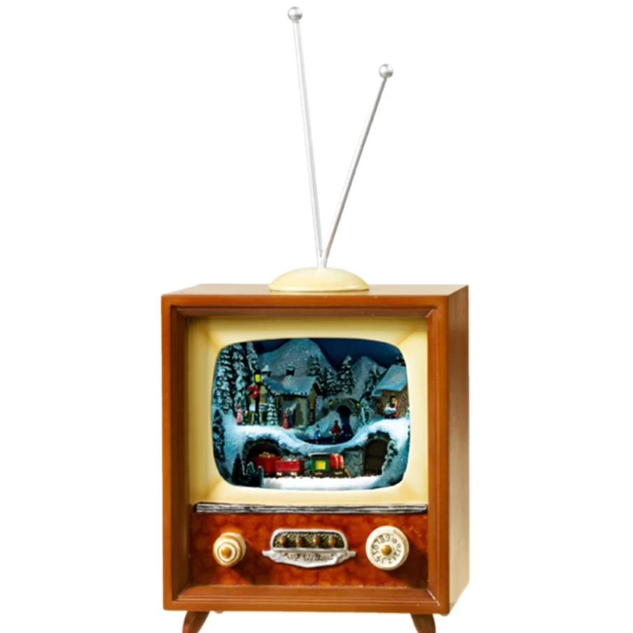 Käthe Wohlfahrt Christmas Train Music Box - Nostalgic Television Holiday Decor