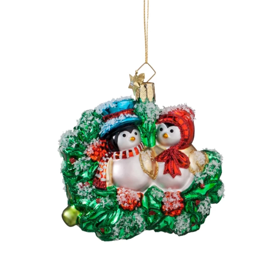 "Poesie in Glas Romantic Bird Couple Figurine - Handcrafted Glass Decor for Couples"