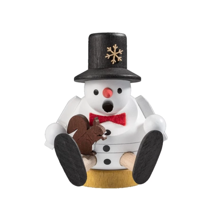 Richard Glässer Snowman Incense Smoker – Decorative Holiday Scented Aroma Burner for Home & Gifts