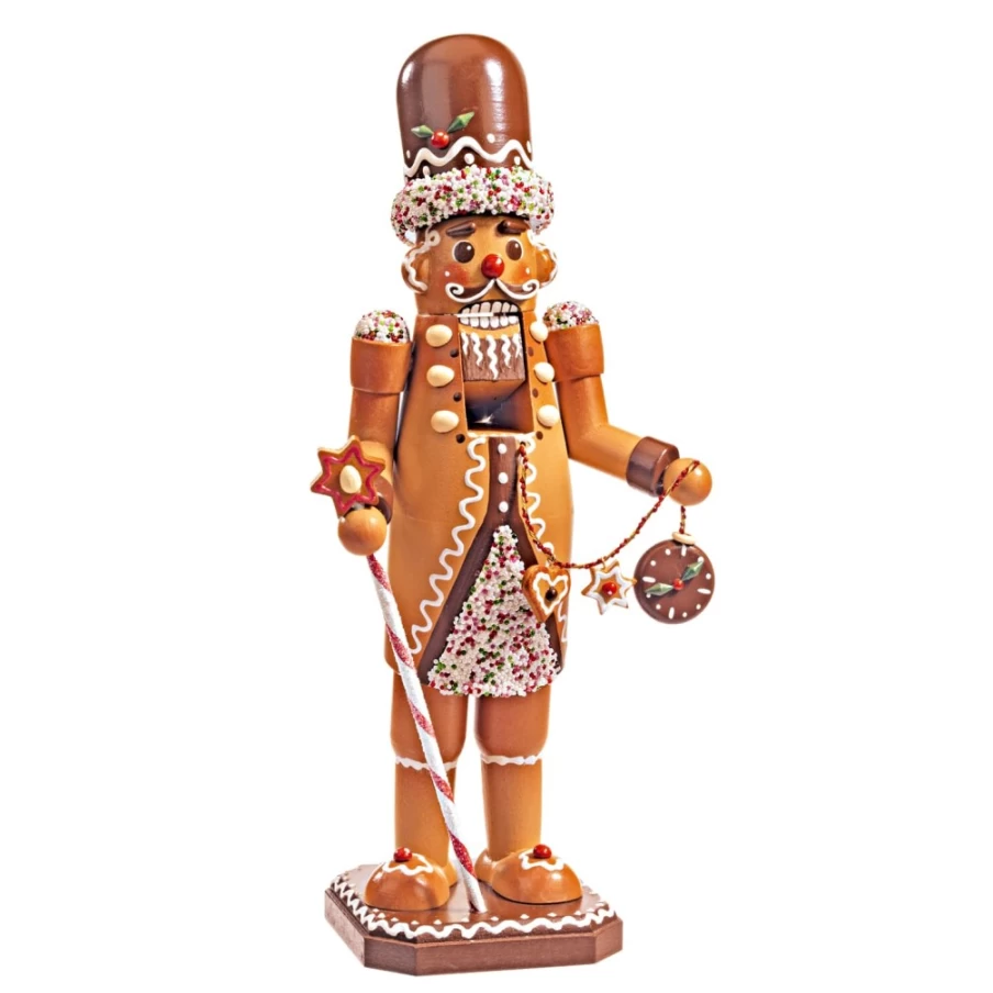 Käthes Original Sweet Guy Wooden Figure "Holzknackl", 11 Inch Handmade Decorative Statue