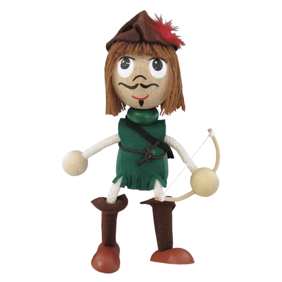Käthe Wohlfahrt Robin Hood Swinging Figure - Handcrafted Decorative Collectible