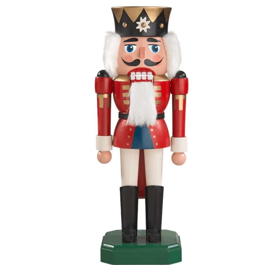 Käthes Original Holzknackl "King" - 10.2 Inch Handcrafted Wooden Figure for Home Decor
