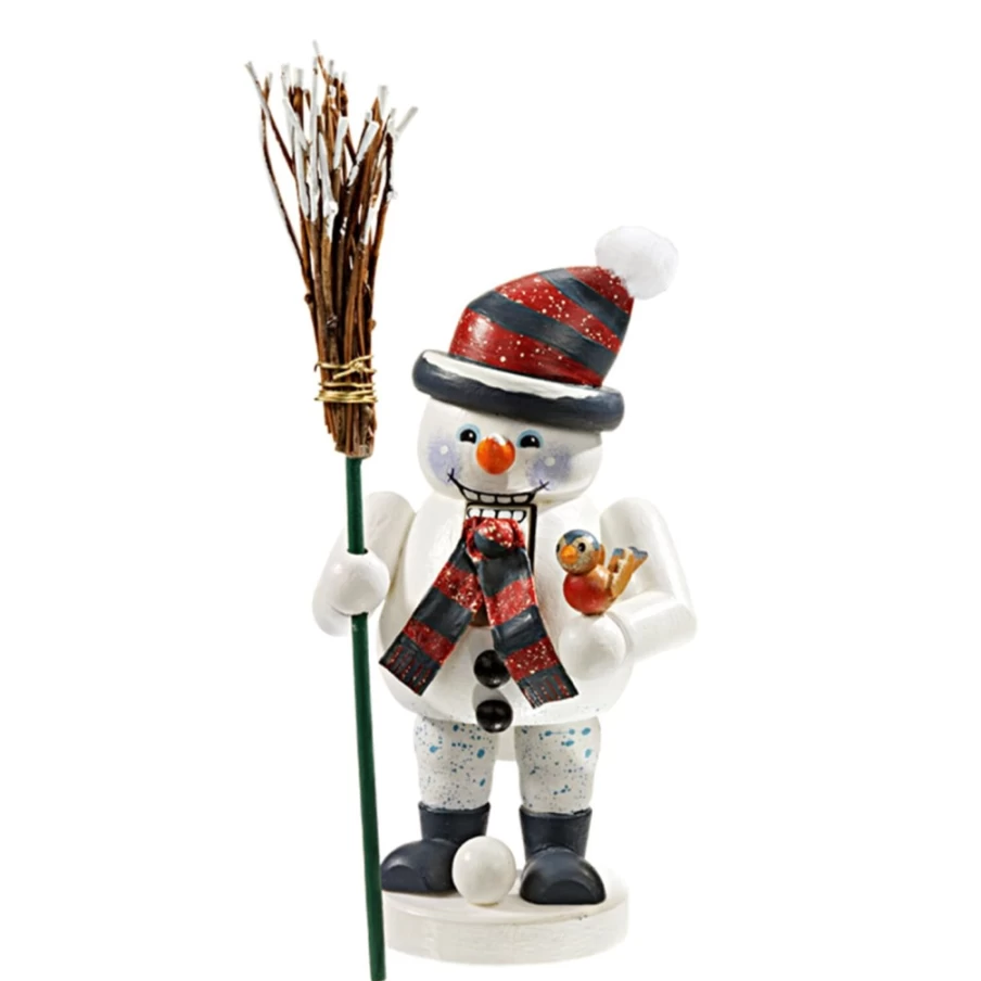 Käthes Original 6.3 Inch Snowman Wooden Christmas Decoration "Holzknackl"