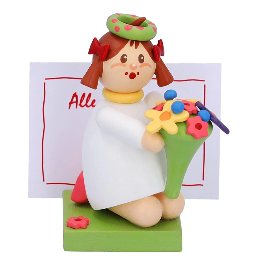 "Käthes Original Girl With Flowers Figurine – Handcrafted Collectible Statue"