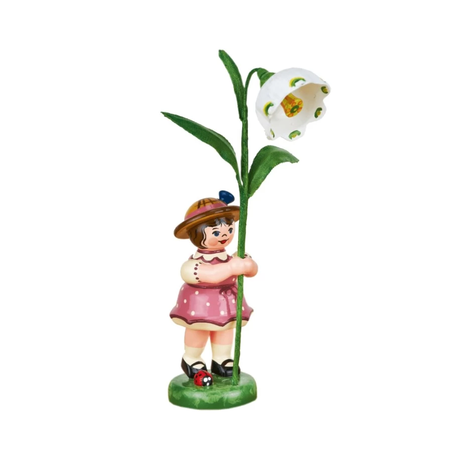 "Hubrig Volkskunst Flower Children Spring Snowflake Decorative Collectible"