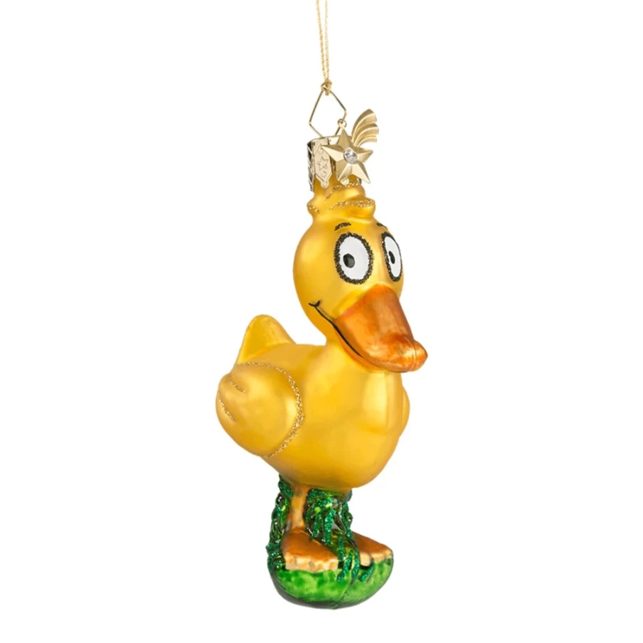 "Poesie in Glas The Duck - Unique Collectible Glass Duck Figurine"