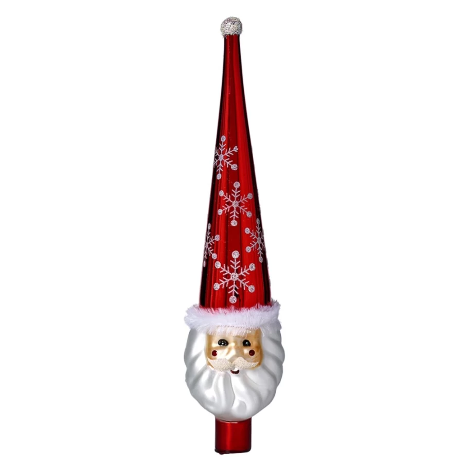 Käthe Wohlfahrt Red Santa Claus Christmas Decoration, 30cm Tree Topper
