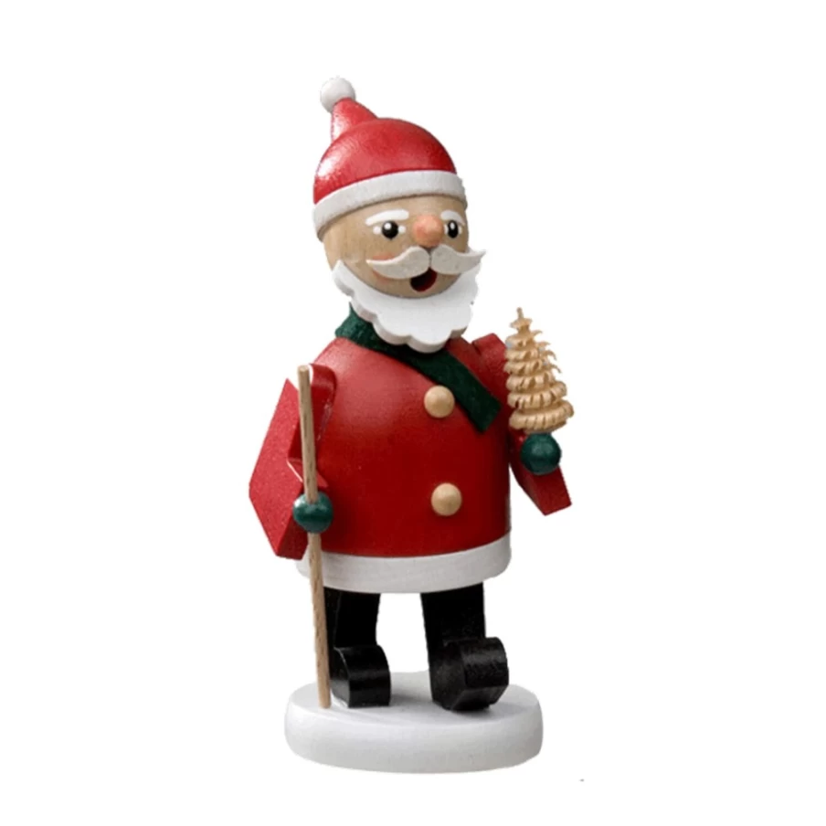 Richard Glässer Santa Incense Smoker - Handcrafted Christmas Decoration & Aromatic Home Fragrance