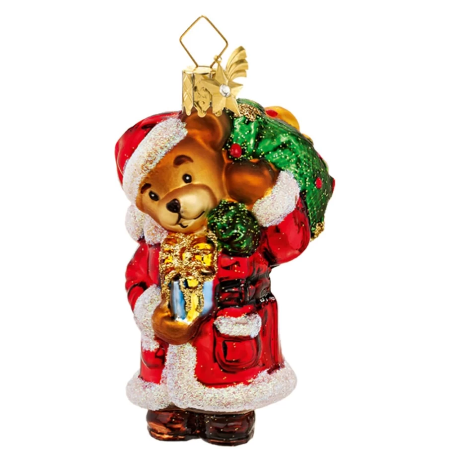 "Poesie in Glas Christmas Teddy Bear – Festive Holiday Plush Gift"