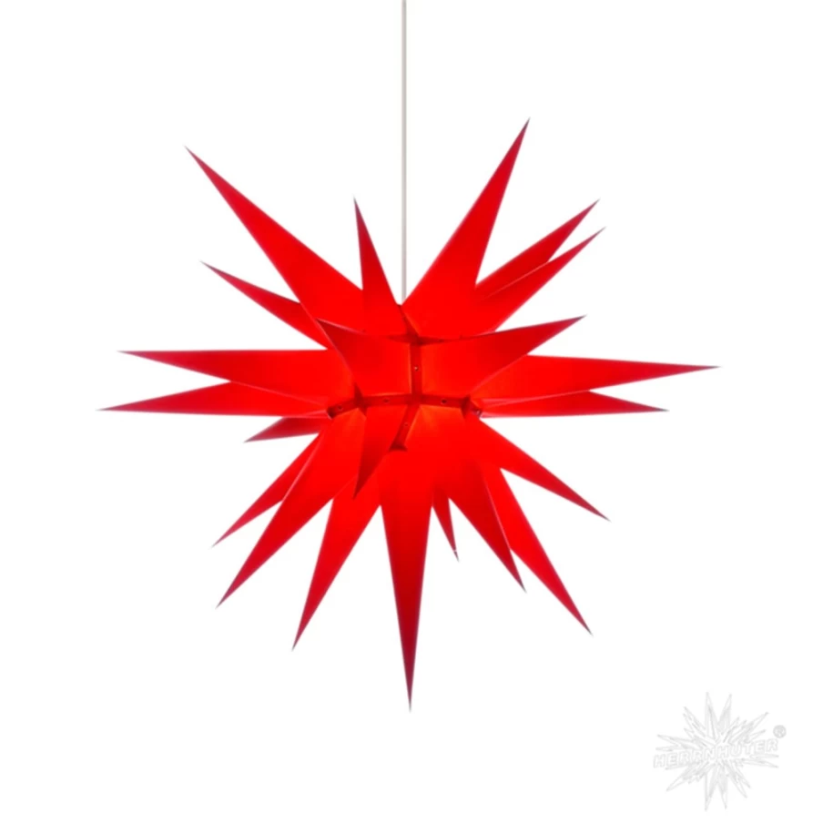 Herrnhuter Sterne Red Paper Star Decoration – 27.6 Inch Premium German Christmas Ornament