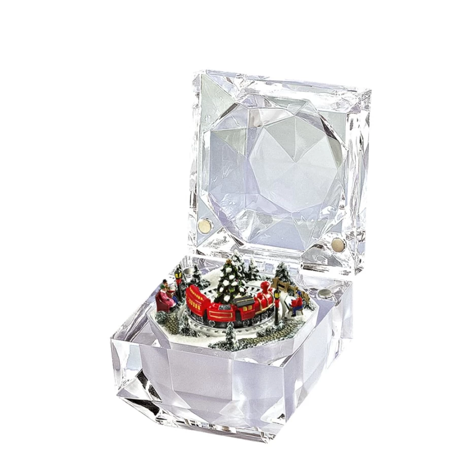 "Käthe Wohlfahrt Winter Journey Musical Box – Handcrafted German Christmas Music Box"