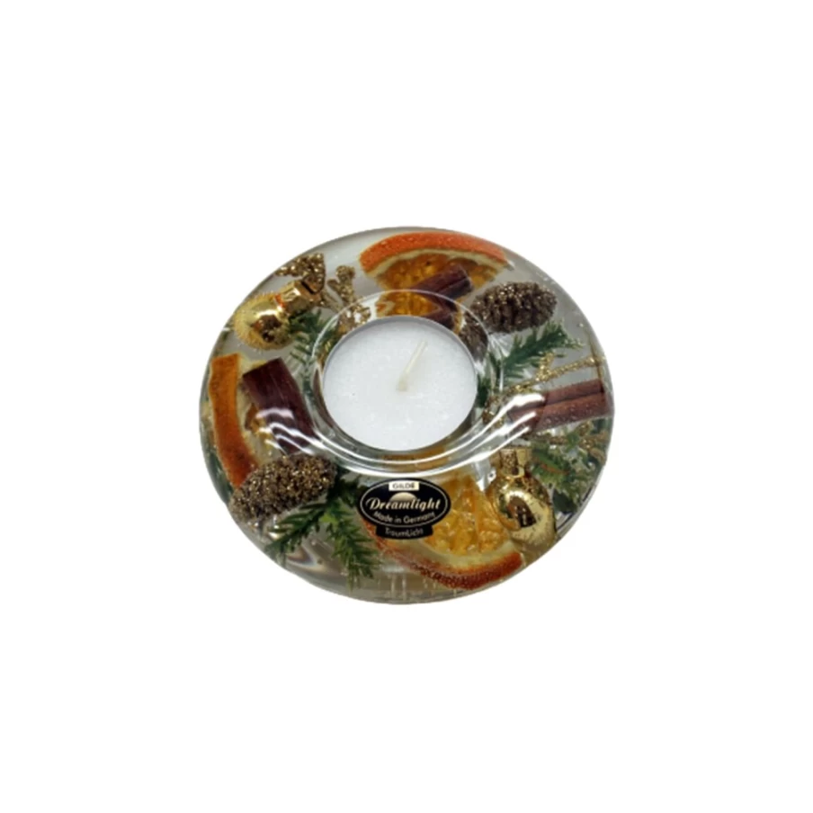 Käthe Wohlfahrt Christmas Fruits Candle Holder - Medium UFO Design for Festive Decor