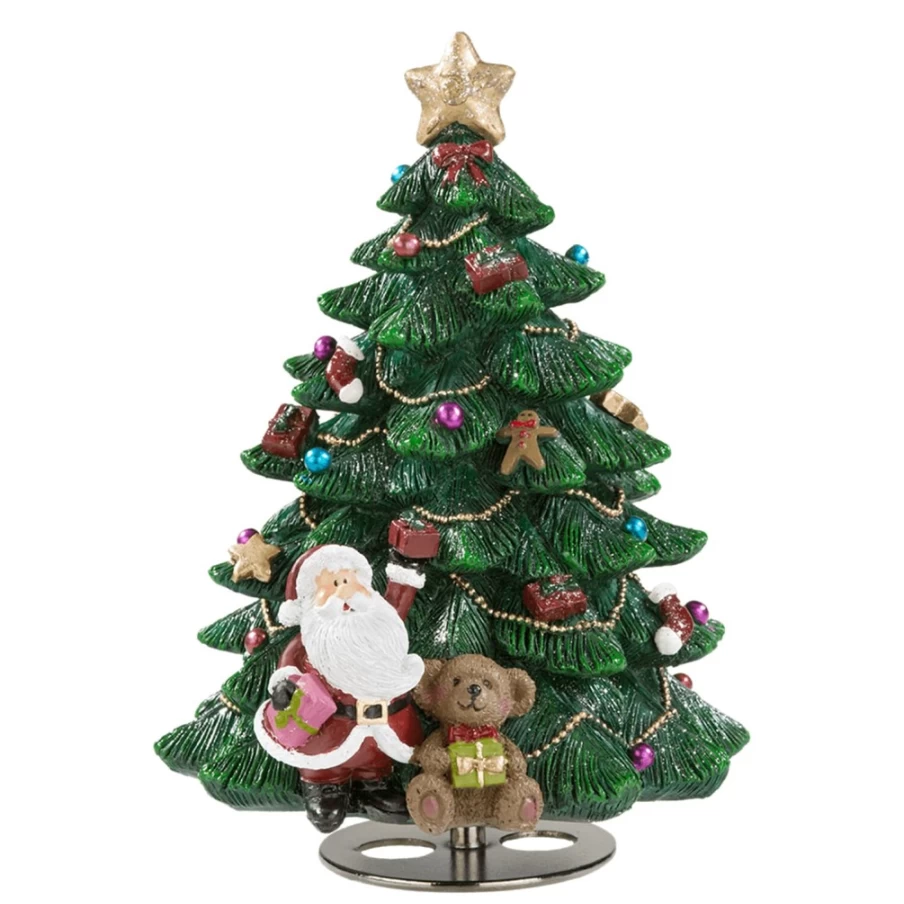 "Käthe Wohlfahrt Musical Christmas Tree Music Box – Handcrafted Holiday Decor with Festive Tunes"