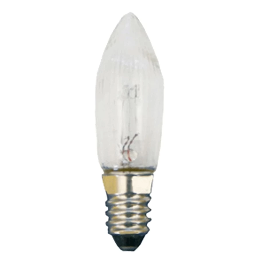 Käthe Wohlfahrt 12V 3W E10 Short Screw Thread Miniature Bulb 1.5 Inch 40mm for Decorative Lighting