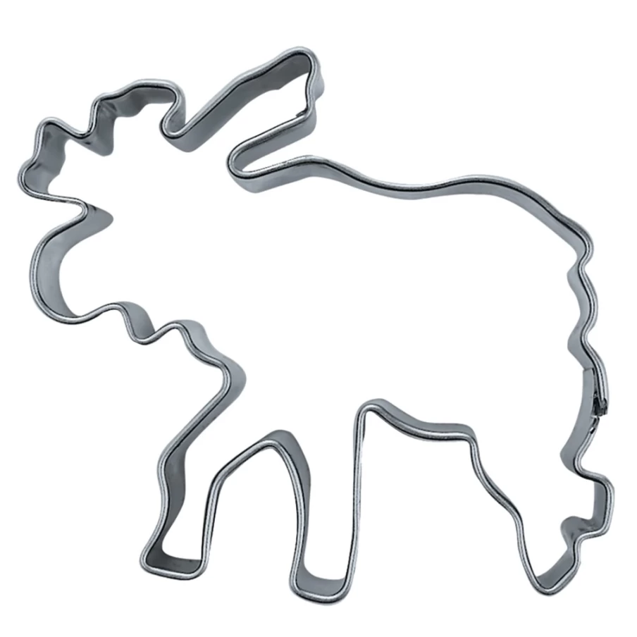 "Käthe Wohlfahrt Elk-Shaped Cookie Cutter - Festive Baking Decorations"